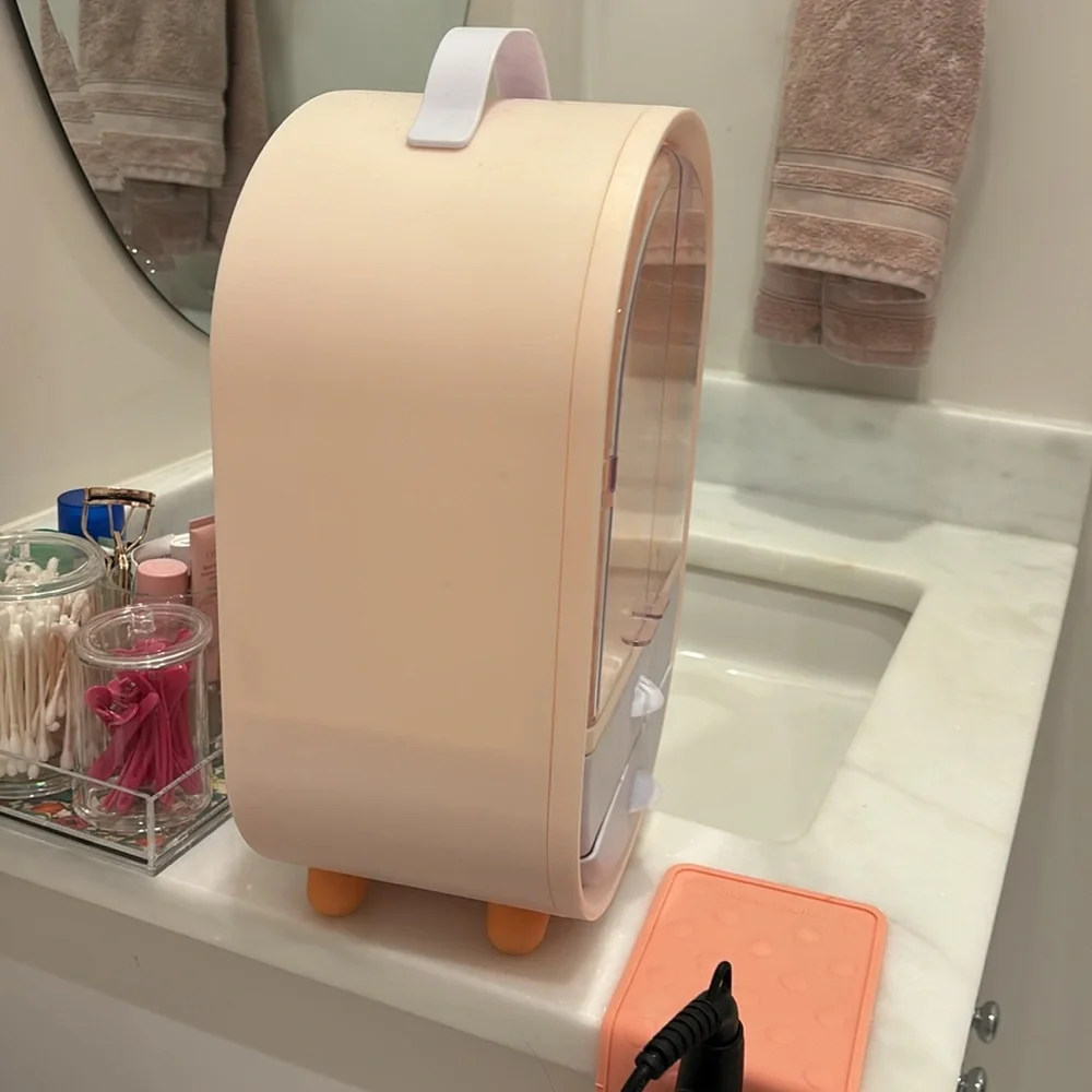 Pink container